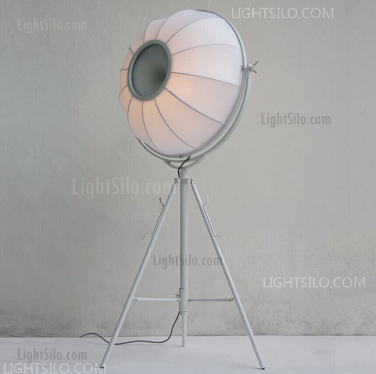 Modern Tripod Floor Lamp Steel Lampshade Decor Standing Lighting Fixture